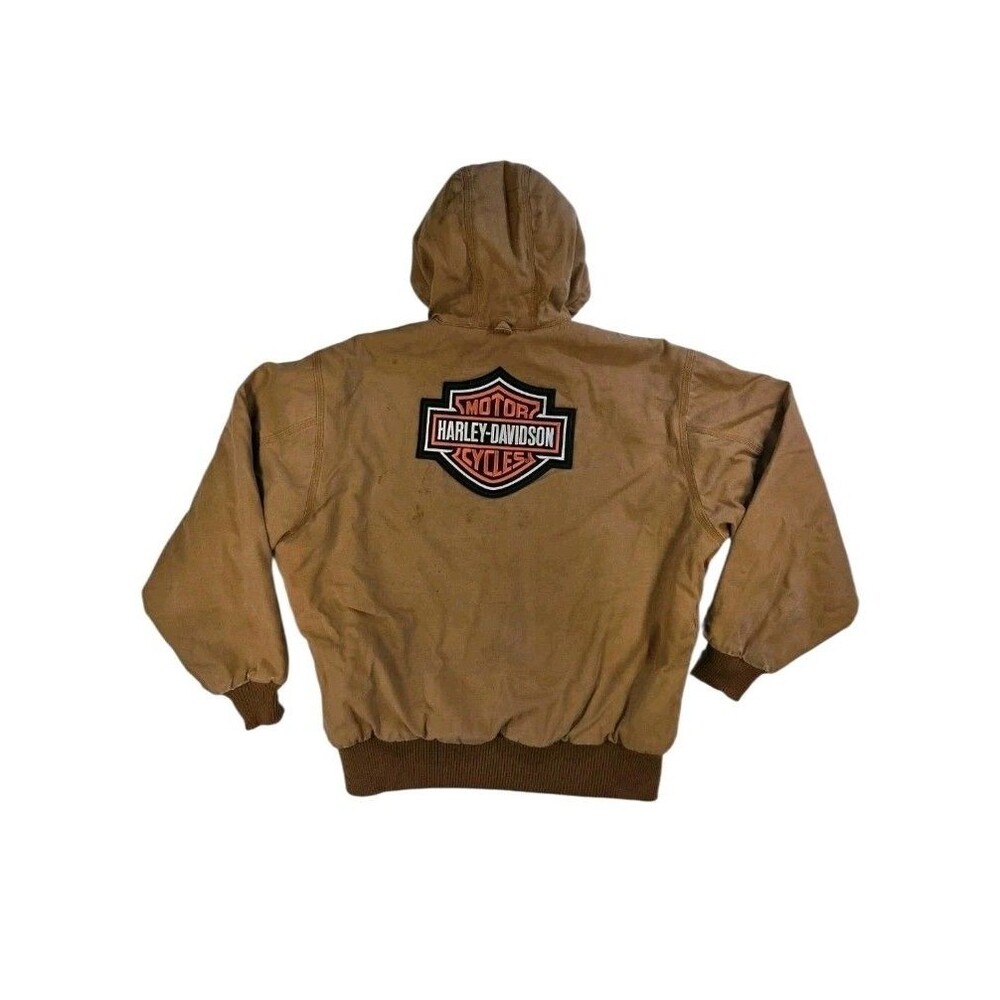 Harley-Davidson Jacket Embroidered Logo Back Walls Blizzard Pruf L Tall READ
